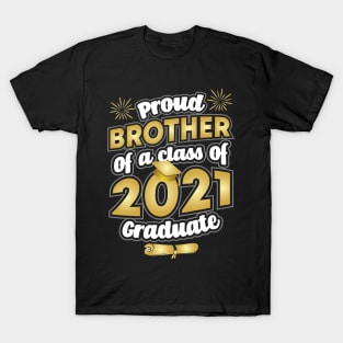 Proud Brother of a 2021 Graduate Graduation T-Shirt